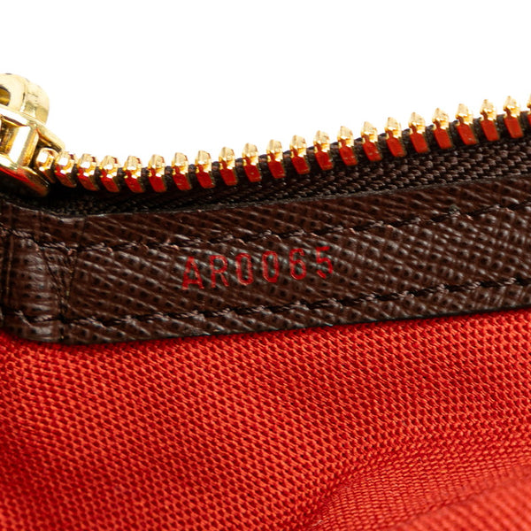 ルイ ヴィトン ダミエ ベレムPM ミニハンドバッグ N51173 ブラウン PVC レザー レディース LOUIS VUITTON 【中古】