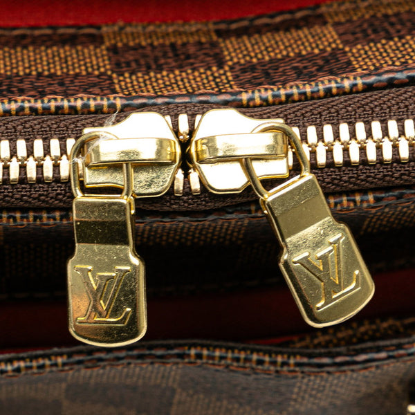 ルイ ヴィトン ダミエ ベレムPM ミニハンドバッグ N51173 ブラウン PVC レザー レディース LOUIS VUITTON 【中古】