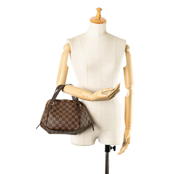 ルイ ヴィトン ダミエ ベレムPM ミニハンドバッグ N51173 ブラウン PVC レザー レディース LOUIS VUITTON 【中古】