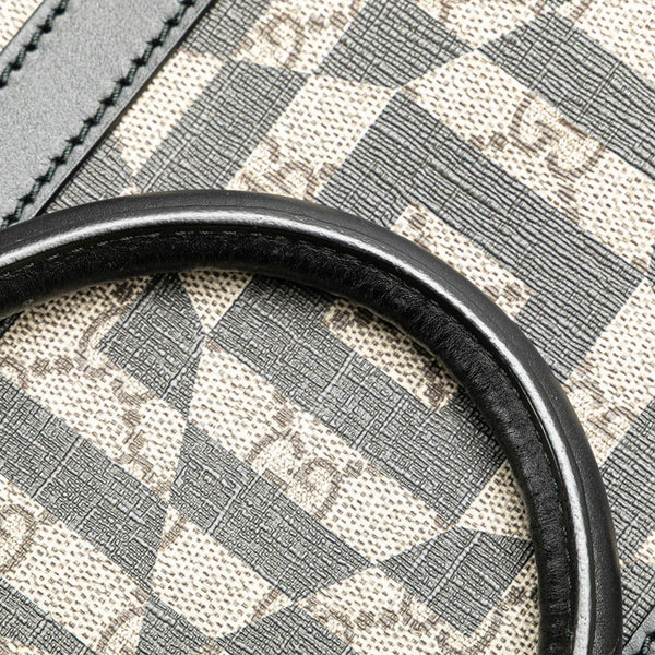 グッチ GGカレイド ハンドバッグ ショルダーバッグ 2WAY 406387 ベージュ ブラック PVC レザー レディース GUCCI 【中古】