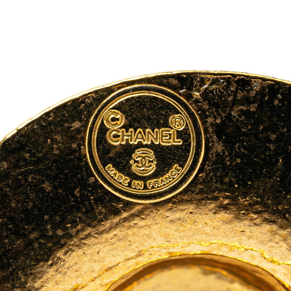 シャネル 麦わら帽子 モチーフ ブローチ ゴールド メッキ レディース CHANEL 【中古】