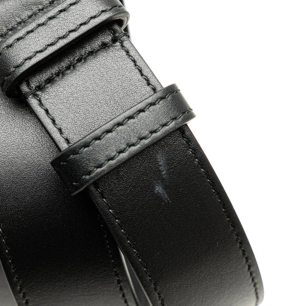 グッチ GGマーモント キルティング ボディバッグ ウエストバッグ 75/30 476434 ブラック レザー レディース GUCCI 【中古】