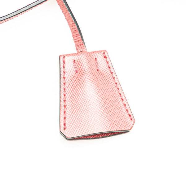 プラダ サフィアーノ ハンドバッグ ミニショルダーバッグ 2WAY ピンク レザー レディース PRADA 【中古】