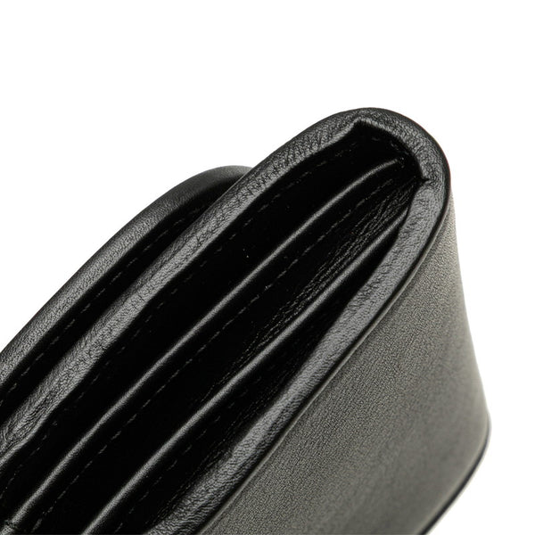 グッチ ブロンディ ミディアム チェーン ウォレット ショルダーバッグ 725219 ブラック ゴールド レザー レディース GUCCI 【中古】