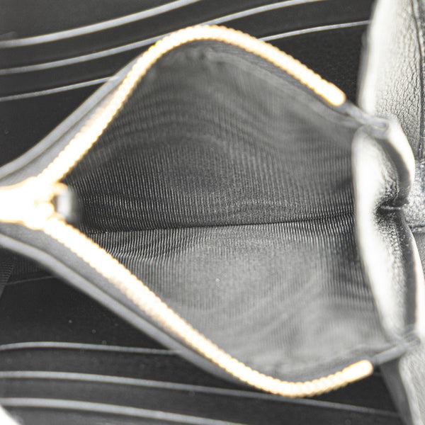 グッチ ブロンディ ミディアム チェーン ウォレット ショルダーバッグ 725219 ブラック ゴールド レザー レディース GUCCI 【中古】