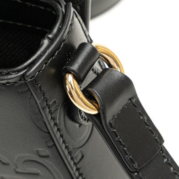 グッチ GG スーパーミニ ショルダーバッグ 772794 ブラック レザー レディース GUCCI 【中古】