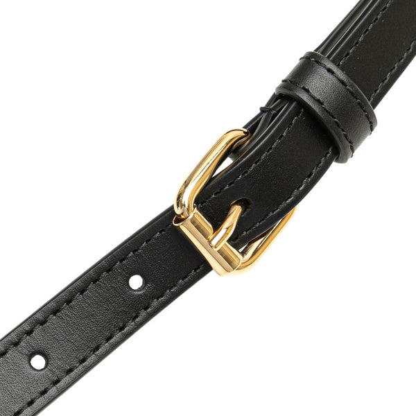 グッチ GG スーパーミニ ショルダーバッグ 772794 ブラック レザー レディース GUCCI 【中古】