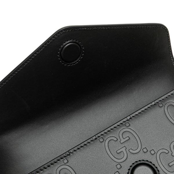 グッチ GG スーパーミニ ショルダーバッグ 772794 ブラック レザー レディース GUCCI 【中古】