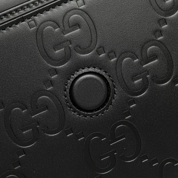 グッチ GG スーパーミニ ショルダーバッグ 772794 ブラック レザー レディース GUCCI 【中古】