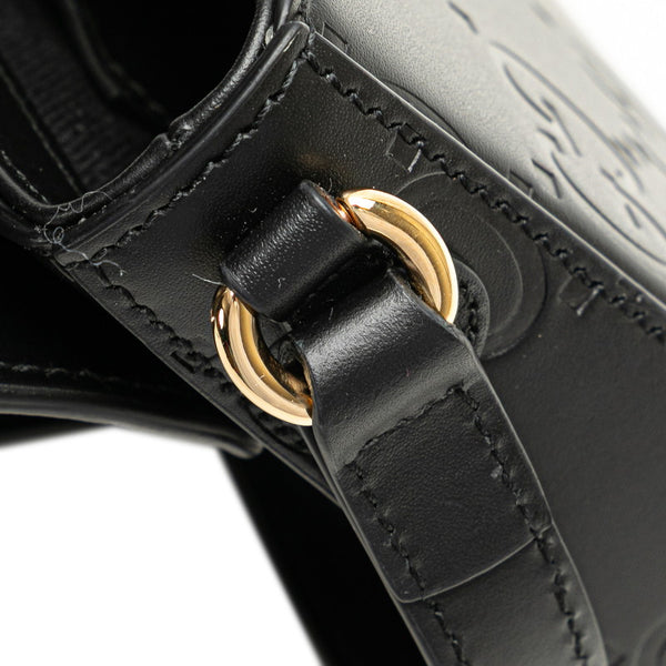 グッチ GG スーパーミニ ショルダーバッグ 772794 ブラック レザー レディース GUCCI 【中古】