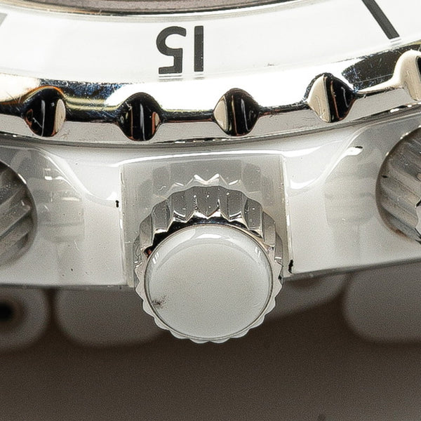 シャネル 腕時計 H2009 J12 自動巻き ホワイト文字盤 セラミック ステンレススチール レディース CHANEL 【中古】