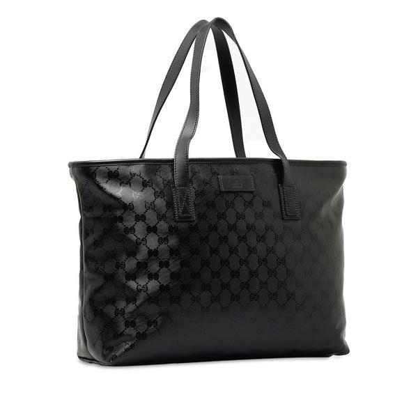 グッチ GGインプリメ トートバッグ 211137 ブラック PVC レザー レディース GUCCI 【中古】