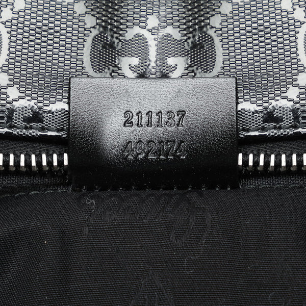 グッチ GGインプリメ トートバッグ 211137 ブラック PVC レザー レディース GUCCI 【中古】