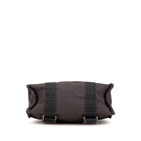 エルメス エールラインアドMM リュック ハンドバッグ グレー キャンバス レディース HERMES 【中古】