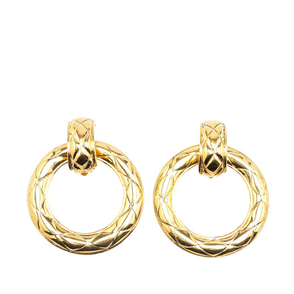 シャネル スイング マトラッセ イヤリング ゴールド メッキ レディース CHANEL 【中古】