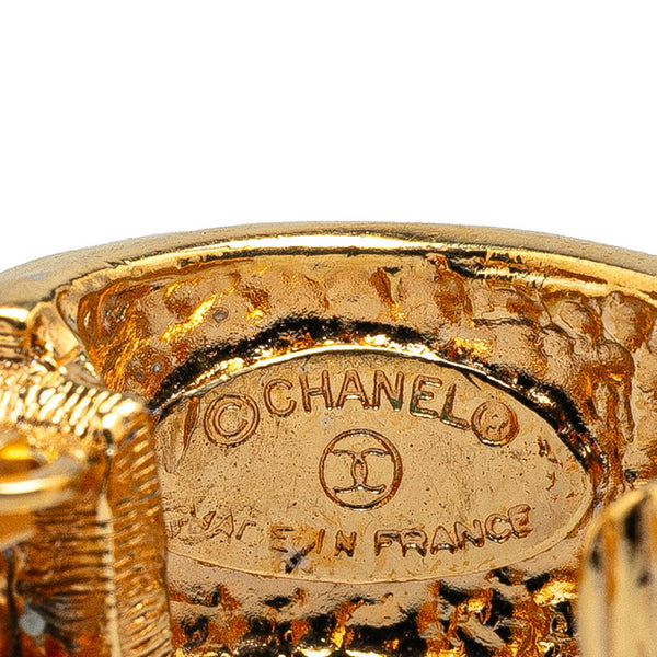 シャネル スイング マトラッセ イヤリング ゴールド メッキ レディース CHANEL 【中古】