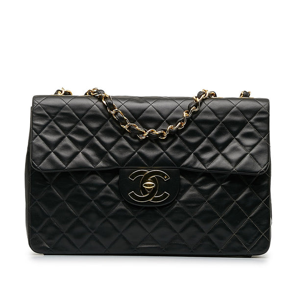 シャネル デカマトラッセ ココマーク チェーン ショルダーバッグ ブラック レディース CHANEL 【中古】