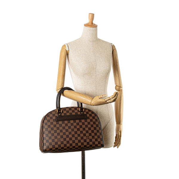 ルイ ヴィトン ダミエ ノリータ ボストンバッグ N41454 ブラウン PVC レザー レディース LOUIS VUITTON 【中古】