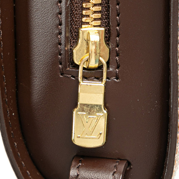 ルイ ヴィトン ダミエ サンルイ セカンドバッグ クラッチバッグ N51993 ブラウン PVC レザー メンズ LOUIS VUITTON 【中古】