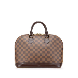 ルイ ヴィトン ダミエ アルマ ハンドバッグ N51131 ブラウン PVC レザー レディース LOUIS VUITTON 【中古】