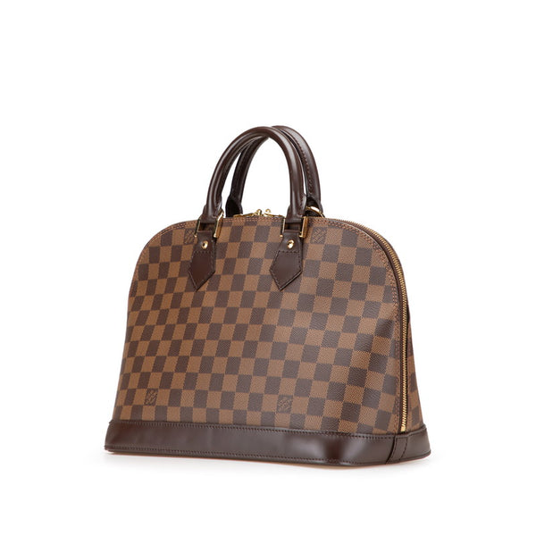 ルイ ヴィトン ダミエ アルマ ハンドバッグ N51131 ブラウン PVC レザー レディース LOUIS VUITTON 【中古】