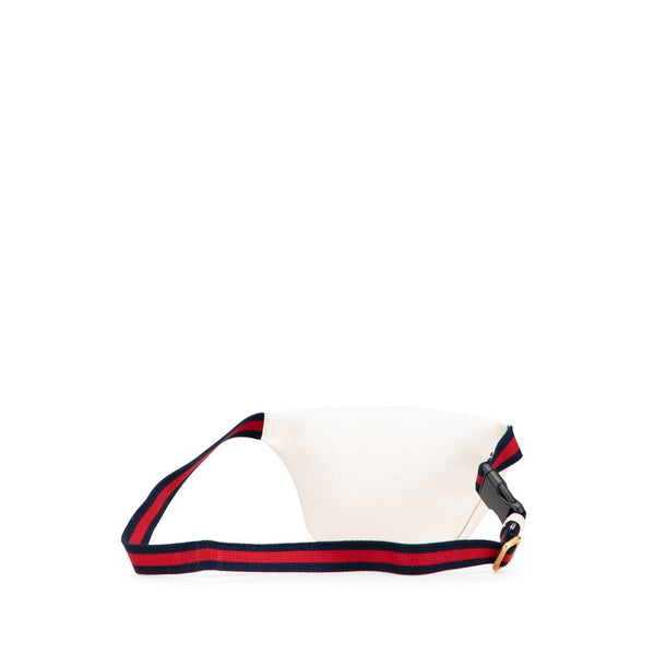 グッチ ロゴプリント ウエストバッグ ボディバッグ 527792 ホワイト マルチカラー レザー レディース GUCCI 【中古】