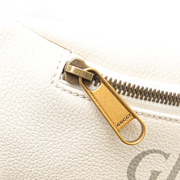 グッチ ロゴプリント ウエストバッグ ボディバッグ 527792 ホワイト マルチカラー レザー レディース GUCCI 【中古】