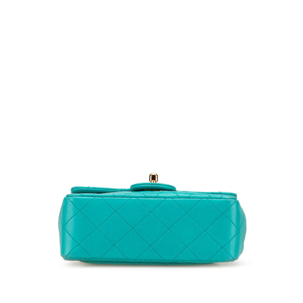 シャネル マトラッセ ココマーク チェーン ショルダーバッグ ターコイズブルー ラムスキン レディース CHANEL 【中古】