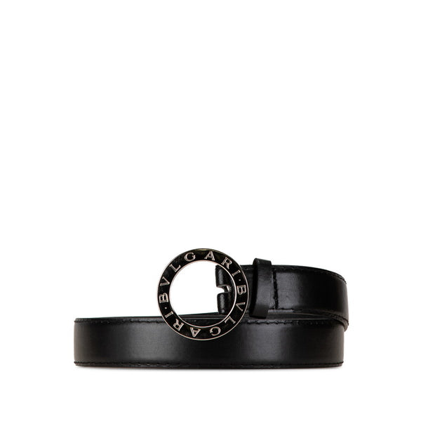 ブルガリ ビーゼロワン ベルト ブラック レザー メンズ BVLGARI 【中古】