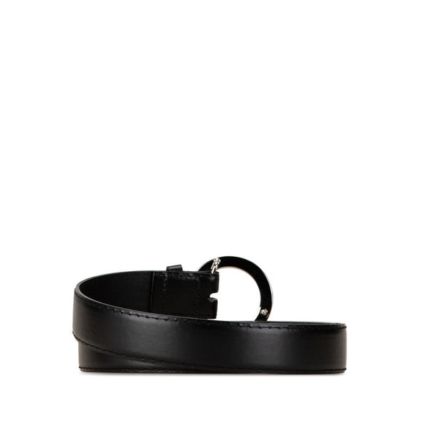 ブルガリ ビーゼロワン ベルト ブラック レザー メンズ BVLGARI 【中古】