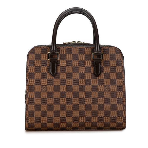 ルイ ヴィトン ダミエ トリアナ ハンドバッグ N51155 ブラウン PVC レザー レディース LOUIS VUITTON 【中古】