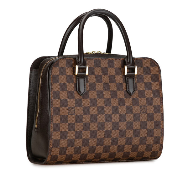 ルイ ヴィトン ダミエ トリアナ ハンドバッグ N51155 ブラウン PVC レザー レディース LOUIS VUITTON 【中古】