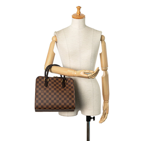 ルイ ヴィトン ダミエ トリアナ ハンドバッグ N51155 ブラウン PVC レザー レディース LOUIS VUITTON 【中古】