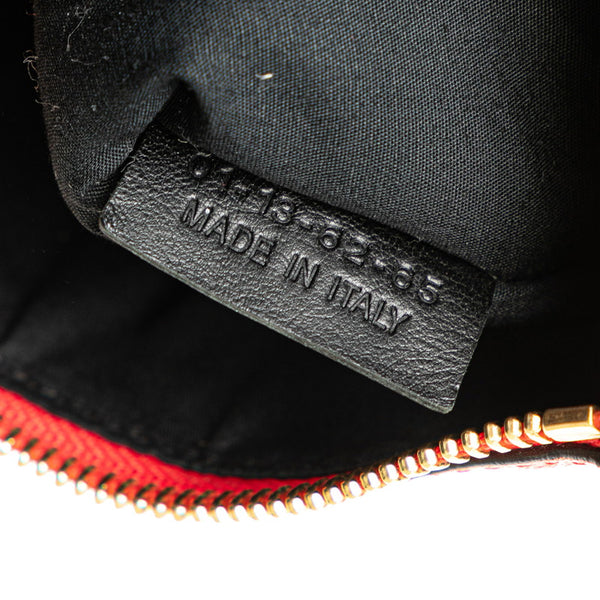 クロエ ポーチ レッド ブラック レザー レディース Chloe 【中古】