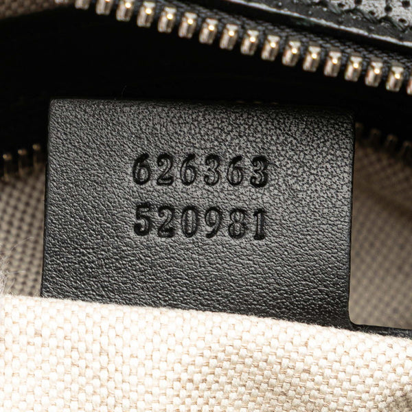 グッチ GGエンボス 斜め掛け ショルダーバッグ 626363 ブラック レザー レディース GUCCI 【中古】