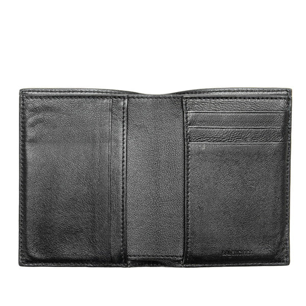 バレンシアガ CASH VERTICAL BIFOLD WALLET 二つ折り財布 コンパクトウォレット クロコ型押し 681579 ブラック レザー レディース BALENCIAGA 【中古】