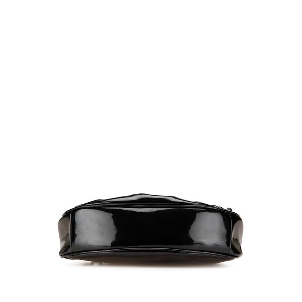 バレンシアガ ルカゴールXS 斜め掛け ショルダーバッグ 671309 ブラック パテントレザー レディース BALENCIAGA 【中古】