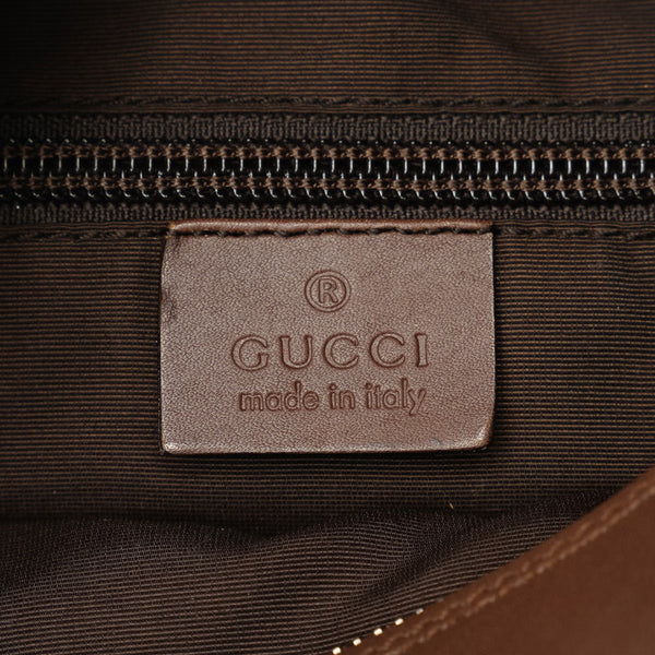 グッチ GGキャンバス ショルダーバッグ 019 0538 べージュ ブラウン キャンバス レザー レディース GUCCI 【中古】