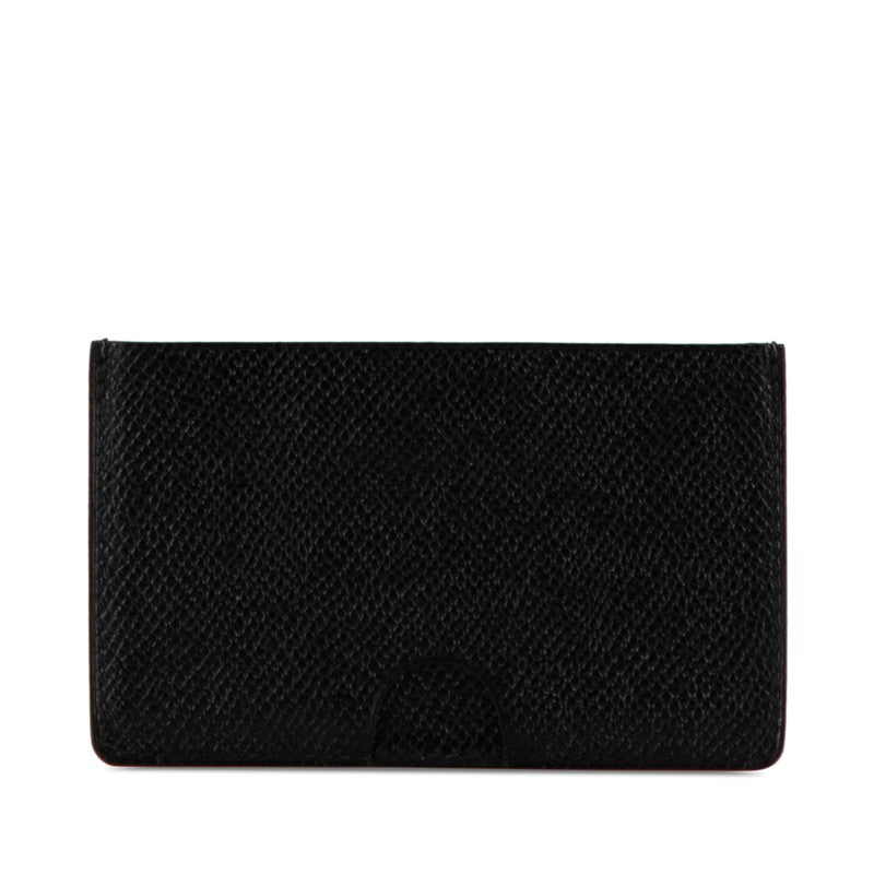 エルメス ポルクロール カードケース ブラック ヴォーエプソン レディース HERMES 【中古】