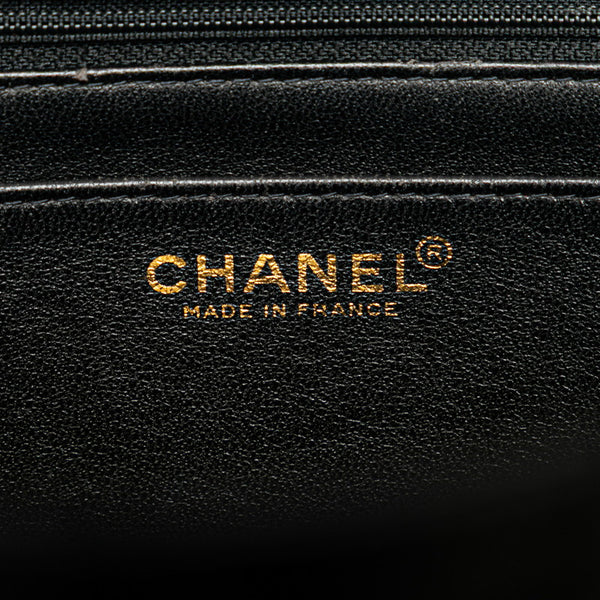 シャネル マトラッセ ココマーク ハンドバッグ ブラック キャビアスキン レディース CHANEL 【中古】