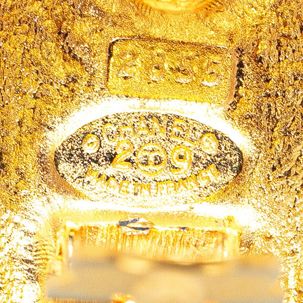 シャネル ヴィンテージ ココマーク 編み込み イヤリング ゴールド メッキ レディース CHANEL 【中古】