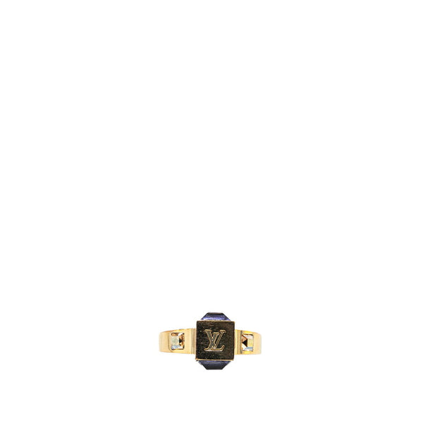 ルイ ヴィトン ギャンブルリング S リング 指輪 M65099 ゴールド パープル メッキ レディース LOUIS VUITTON 【中古】