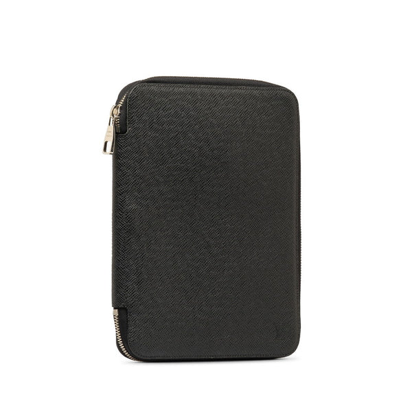 ルイ ヴィトン タイガ ドキュメントケース 手帳 アルドワーズ ブラック レザー メンズ LOUIS VUITTON 【中古】
