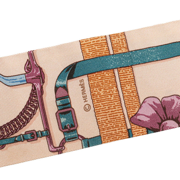 エルメス ツイリー GRAND MANEGE 大調教術 スカーフ ベージュ マルチカラー シルク レディース HERMES 【中古】