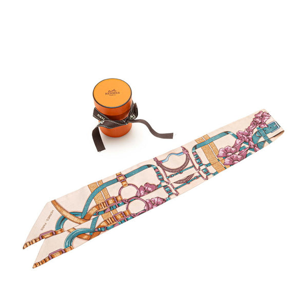 エルメス ツイリー GRAND MANEGE 大調教術 スカーフ ベージュ マルチカラー シルク レディース HERMES 【中古】