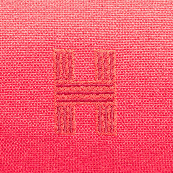 エルメス ブリッドアブラックPM ハンドバッグ ピンク オレンジ キャンバス レディース HERMES 【中古】