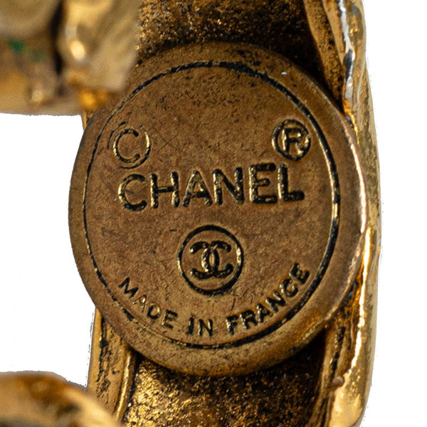 シャネル ロゴ イヤリング ゴールド メッキ レディース CHANEL 【中古】