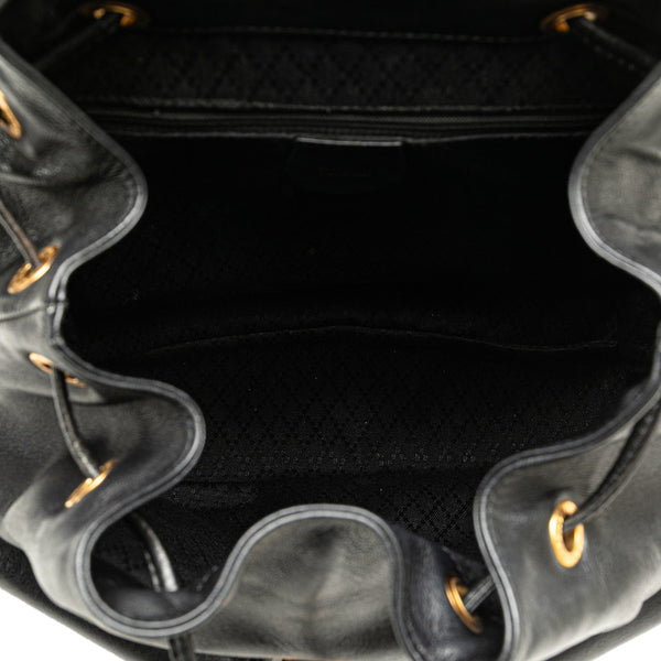 グッチ バンブー リュック バックパック 003 58 0016 ブラック レザー レディース GUCCI 【中古】