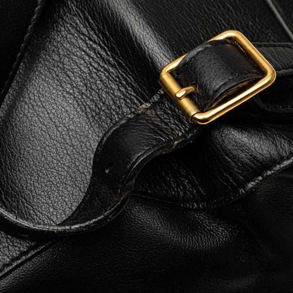 グッチ バンブー リュック バックパック 003 58 0016 ブラック レザー レディース GUCCI 【中古】