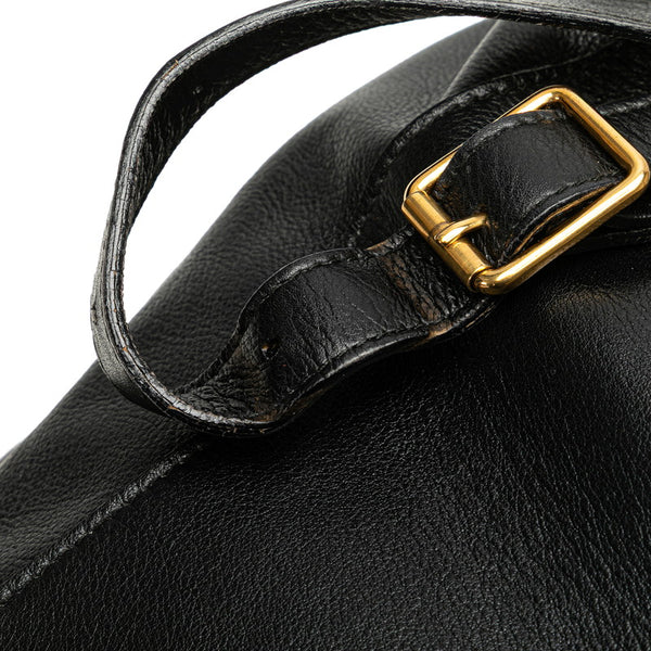 グッチ バンブー リュック バックパック 003 58 0016 ブラック レザー レディース GUCCI 【中古】